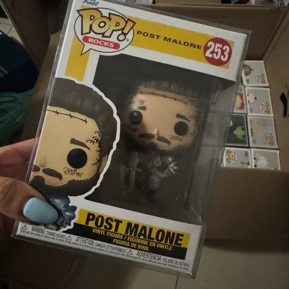 Funko Pop! Post Malone Vinyl Figure - Yellow, Black